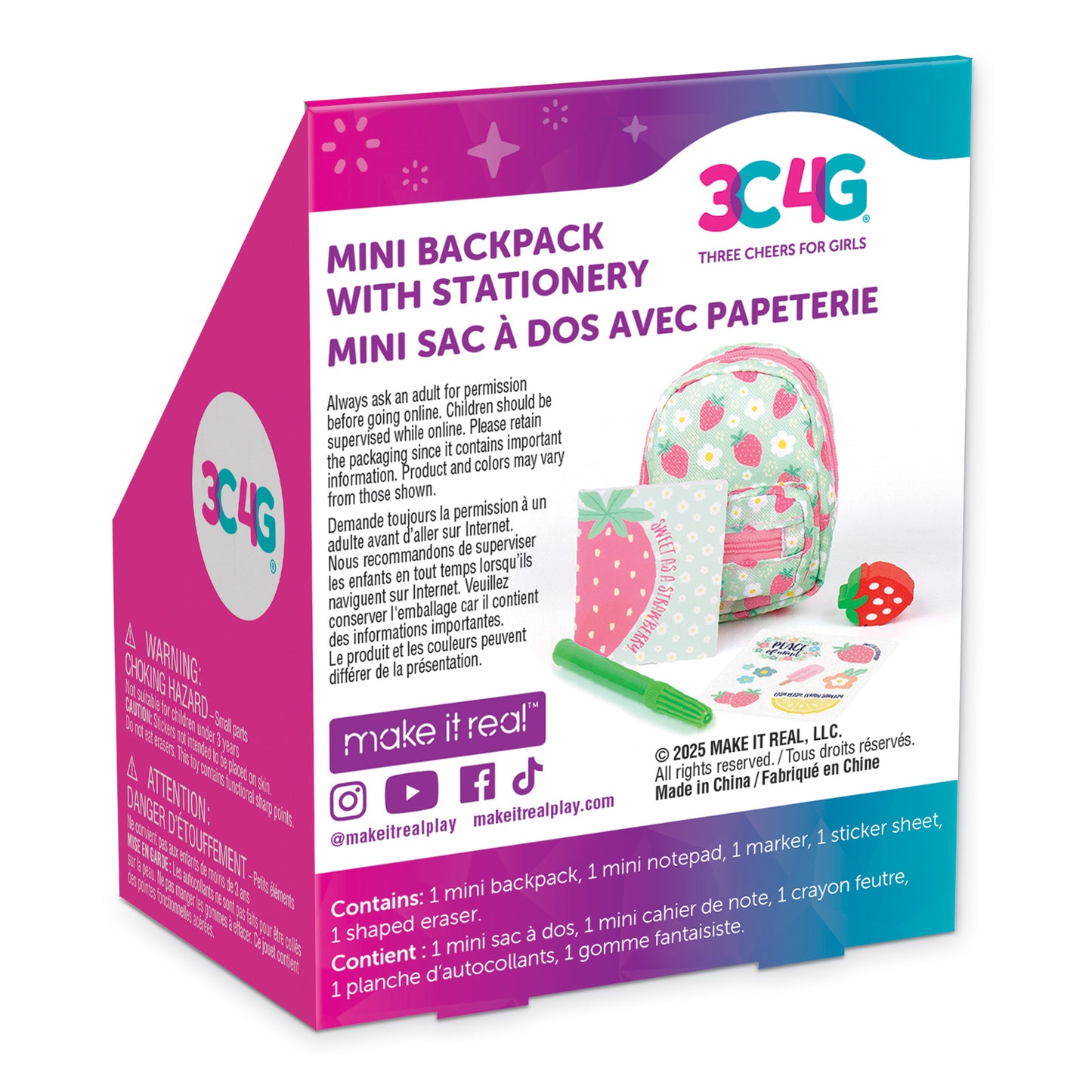 Mini Backpack with Stationery