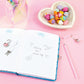 Bubble Gum Glitter Locking Journal with Pen