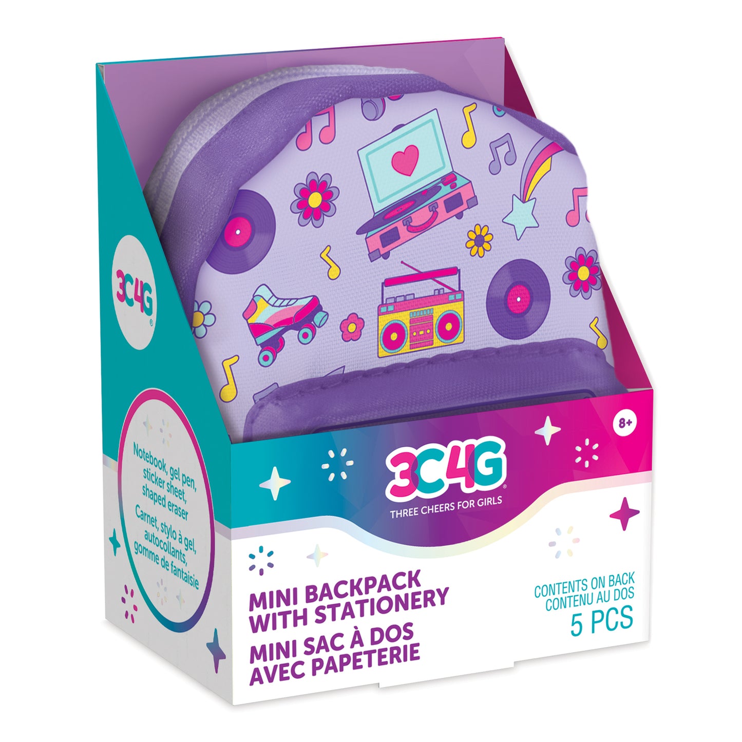 Retro Gamer Mini Backpack with Stationery