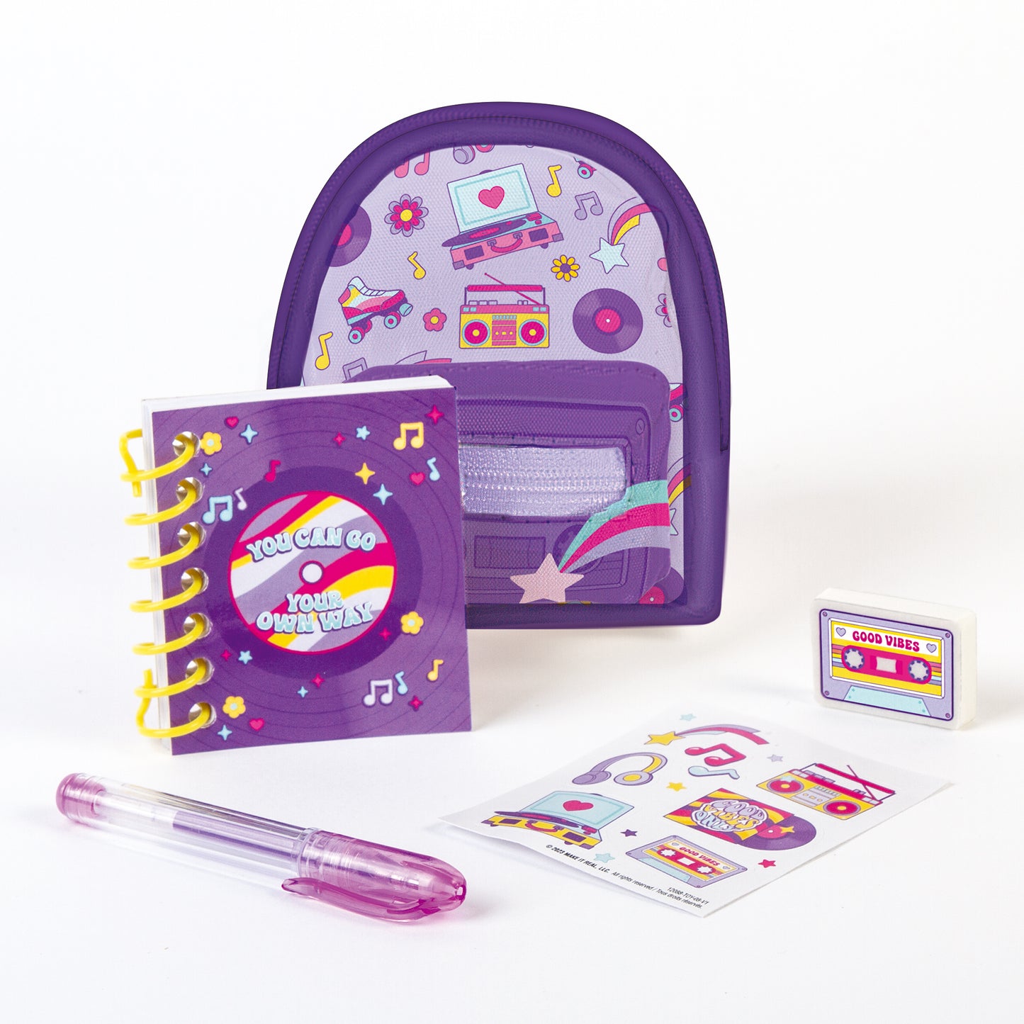 Retro Gamer Mini Backpack with Stationery