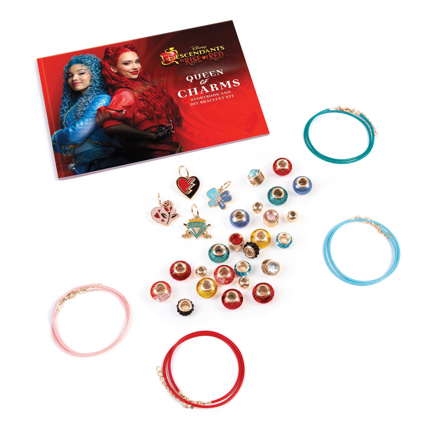 Disney Descendants: The Rise of Red Queen of Charms Storybook and DIY Bracelet Kit