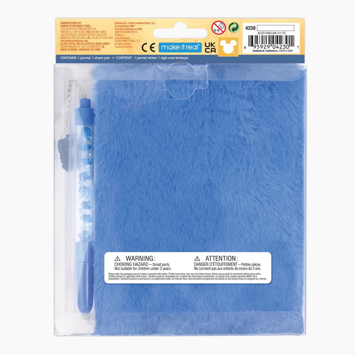 Stitch Cool Vibes Fuzzy Journal and Pen