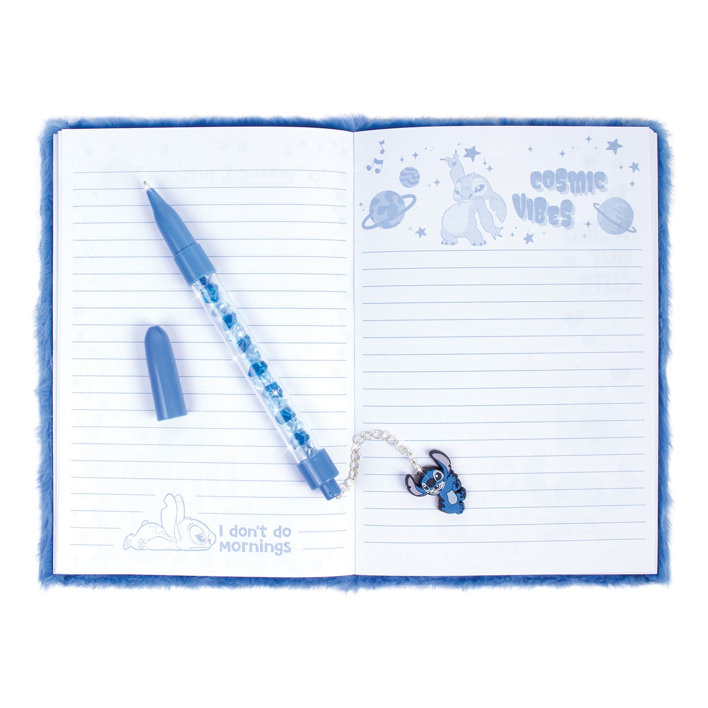 Stitch Cool Vibes Fuzzy Journal and Pen