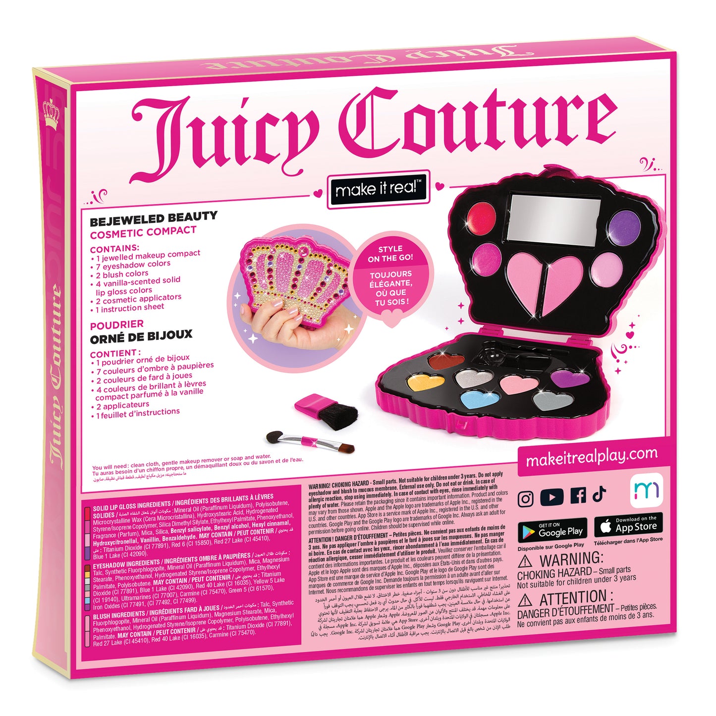 Juicy Couture™ Bejeweled Beauty Cosmetic Compact