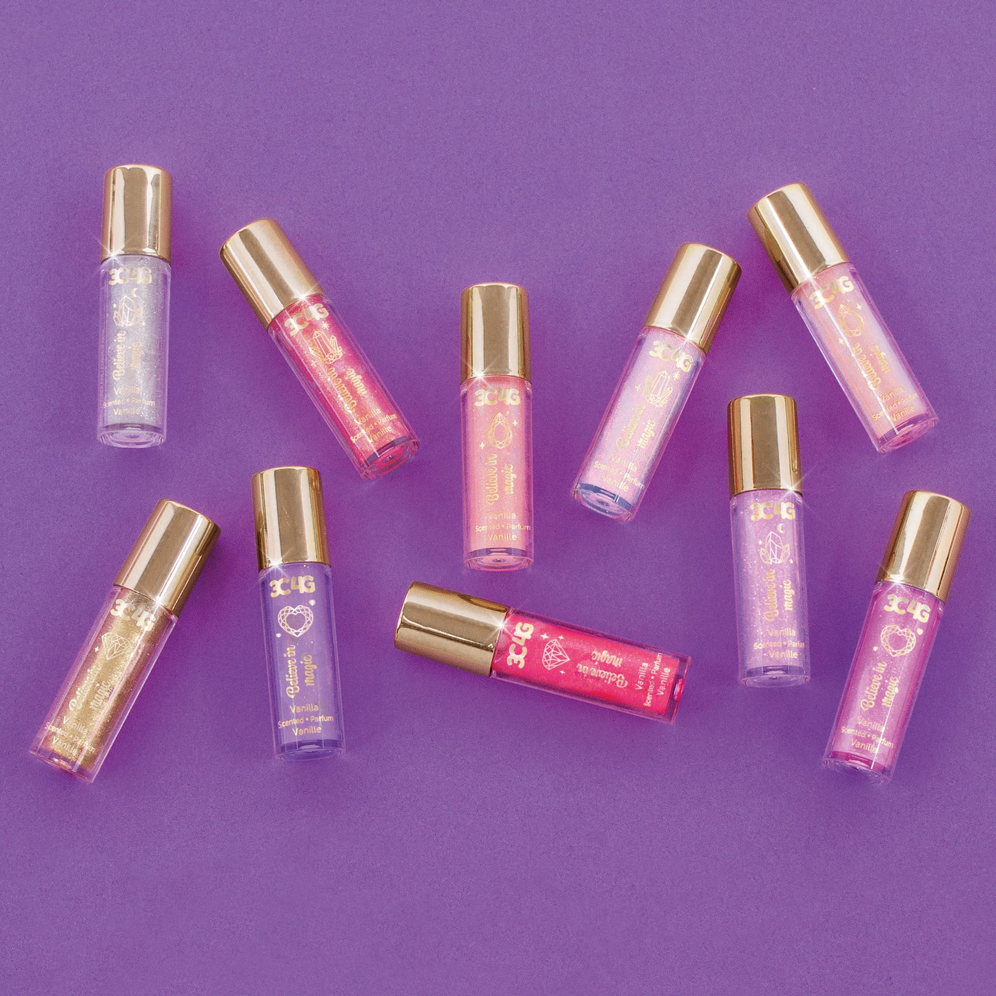 Pink & Gold Lip Gloss Set