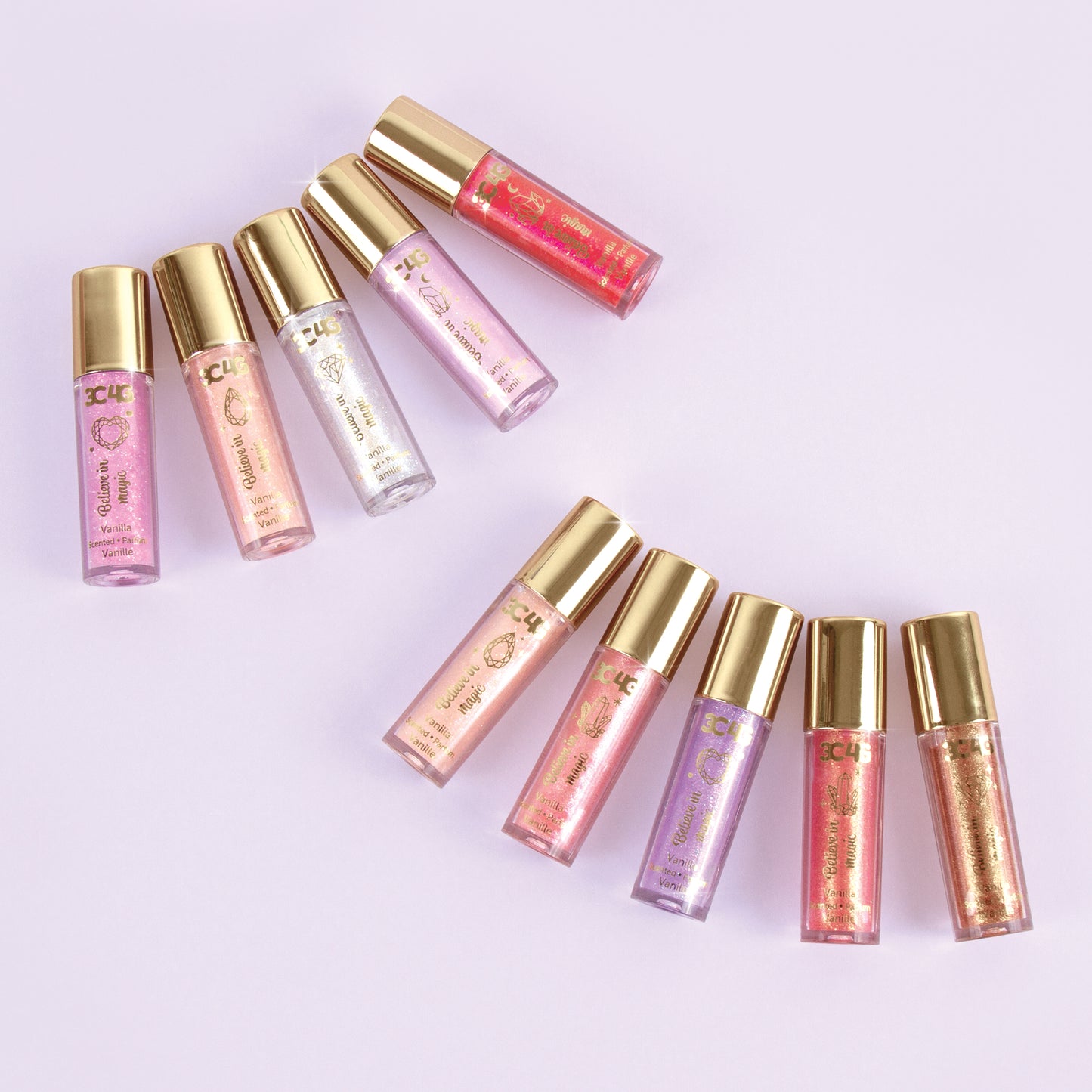 Pink & Gold Lip Gloss Set