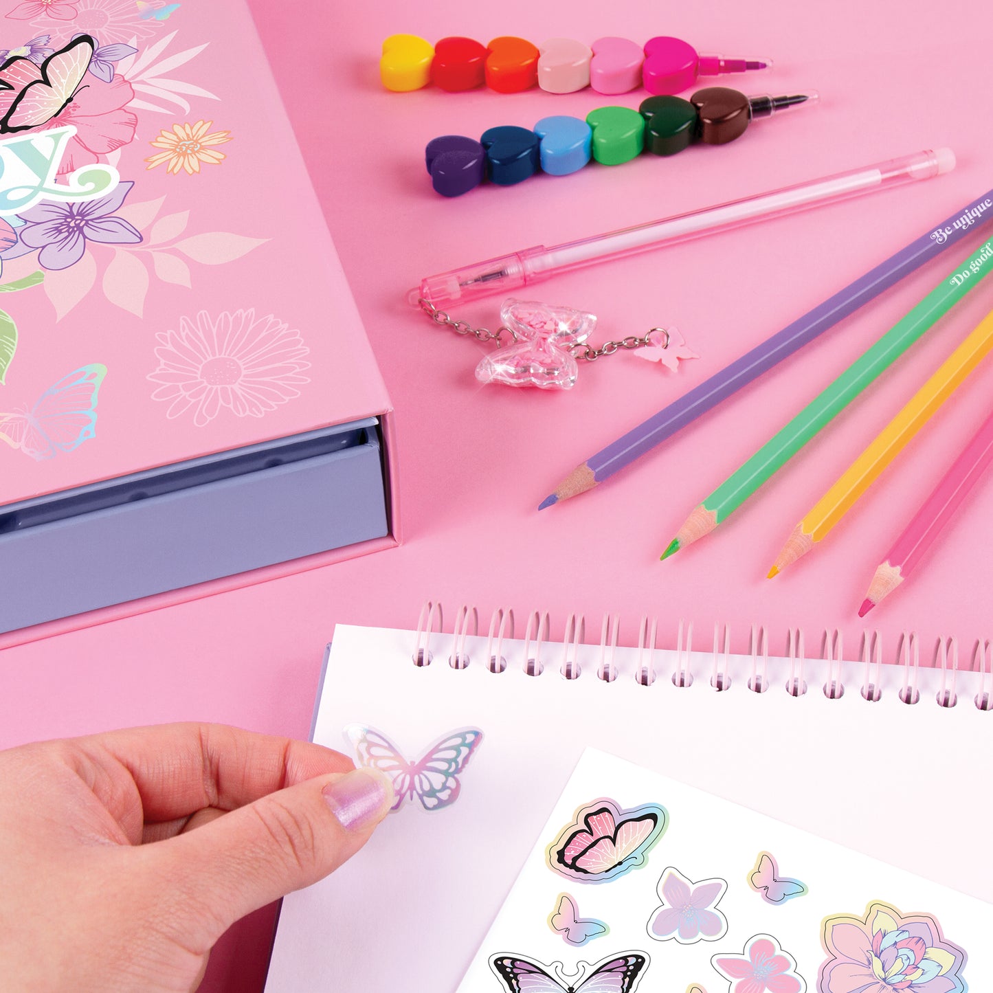 Butterfly Sketchbook and Drawing Set