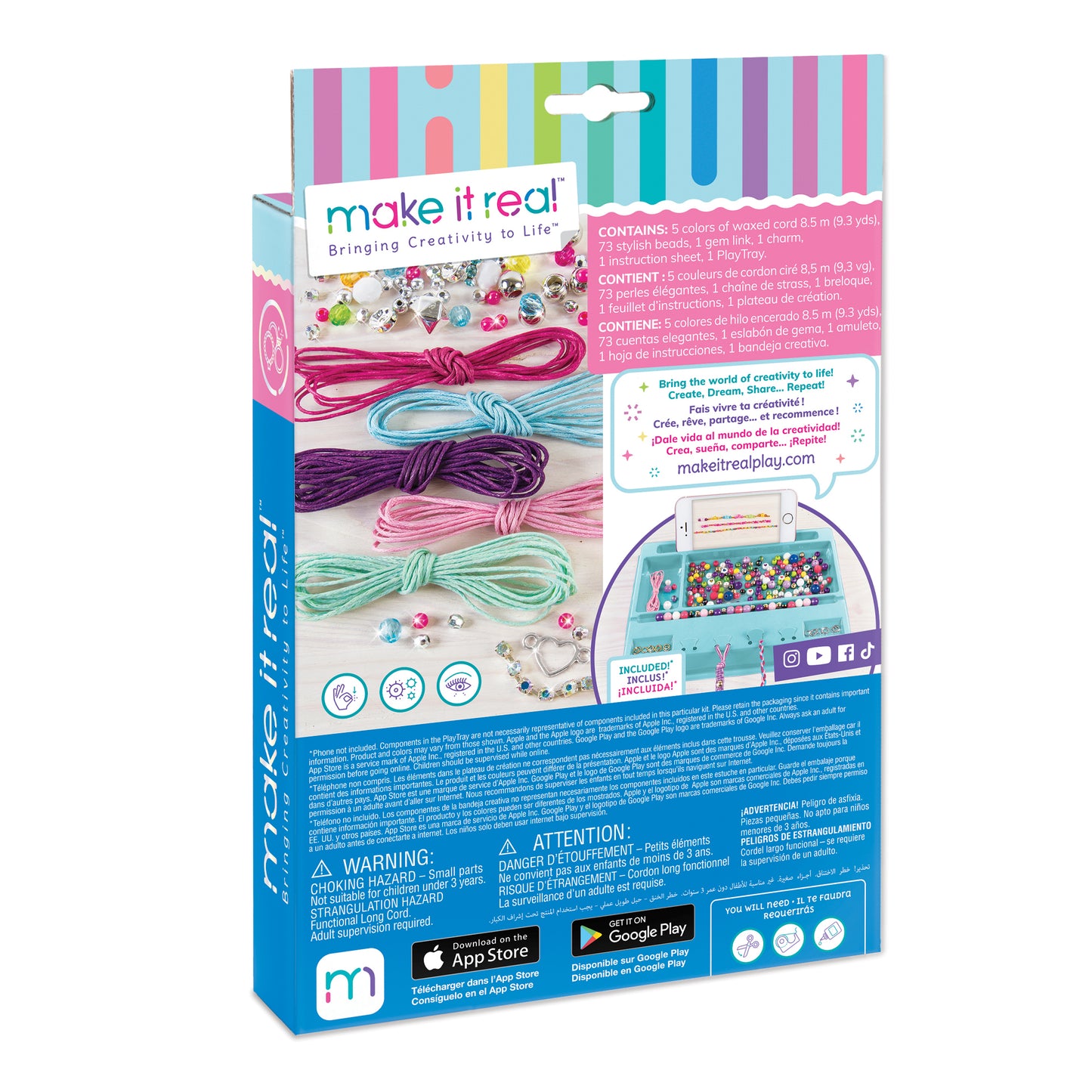 Rainbow Bling Bracelets