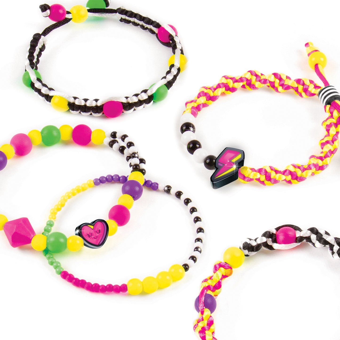Neon Black & White Bracelets