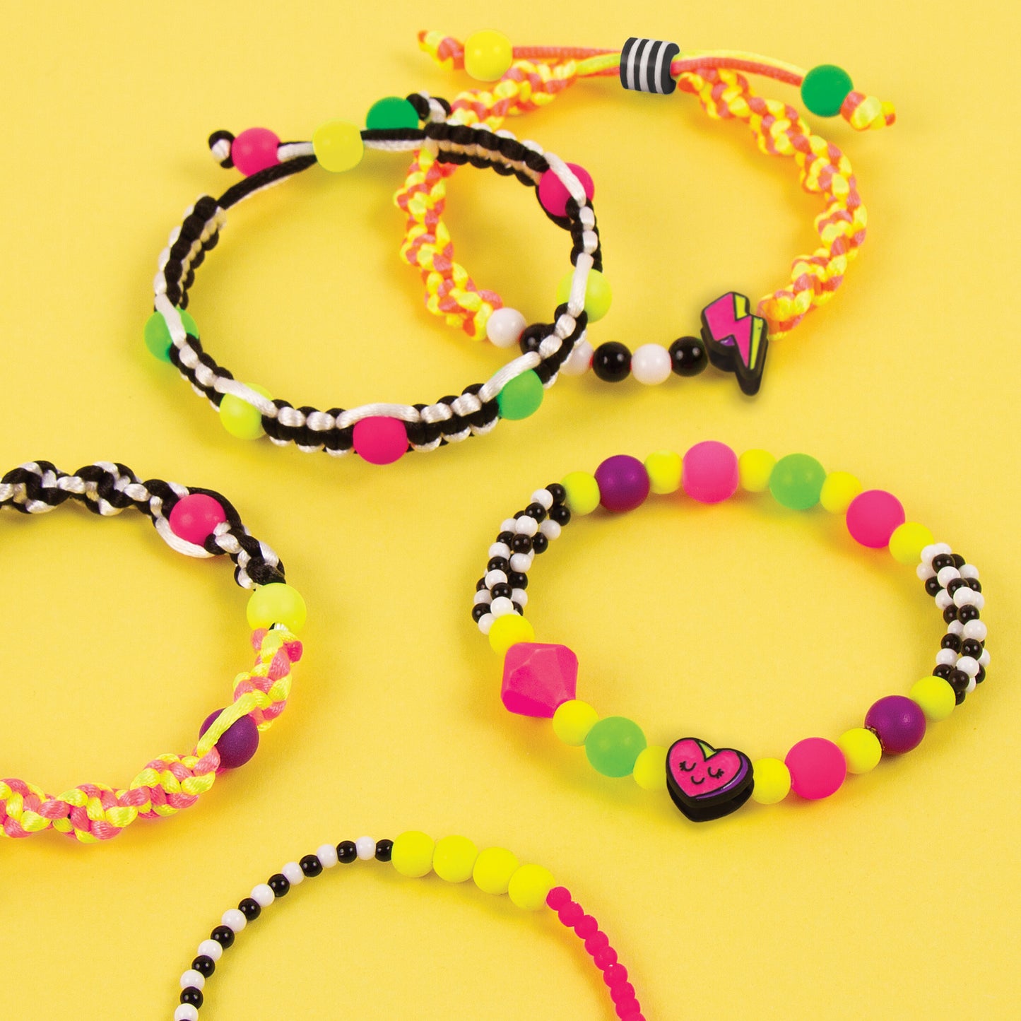 Neon Black & White Bracelets