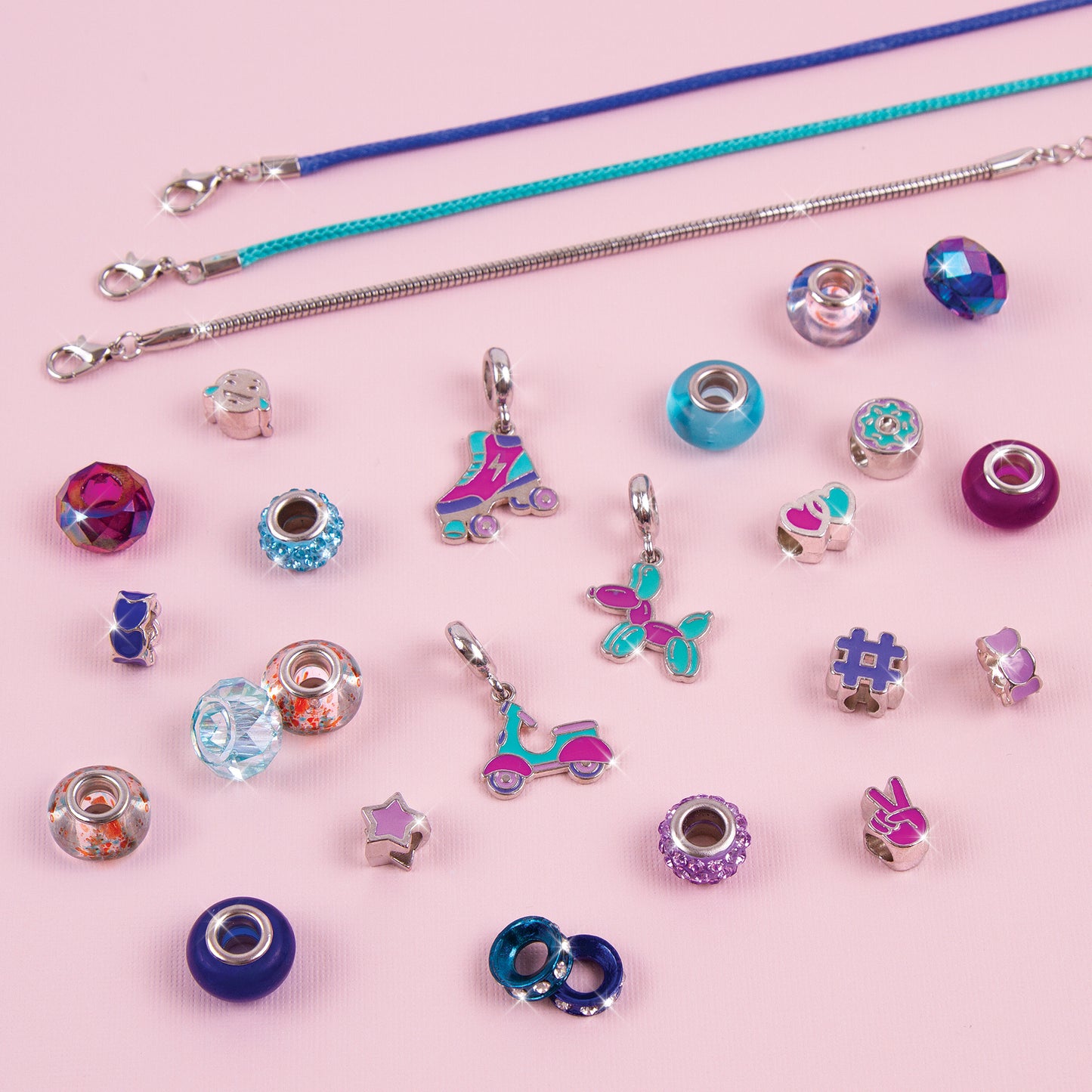 Halo Charms Bracelets: True Blue