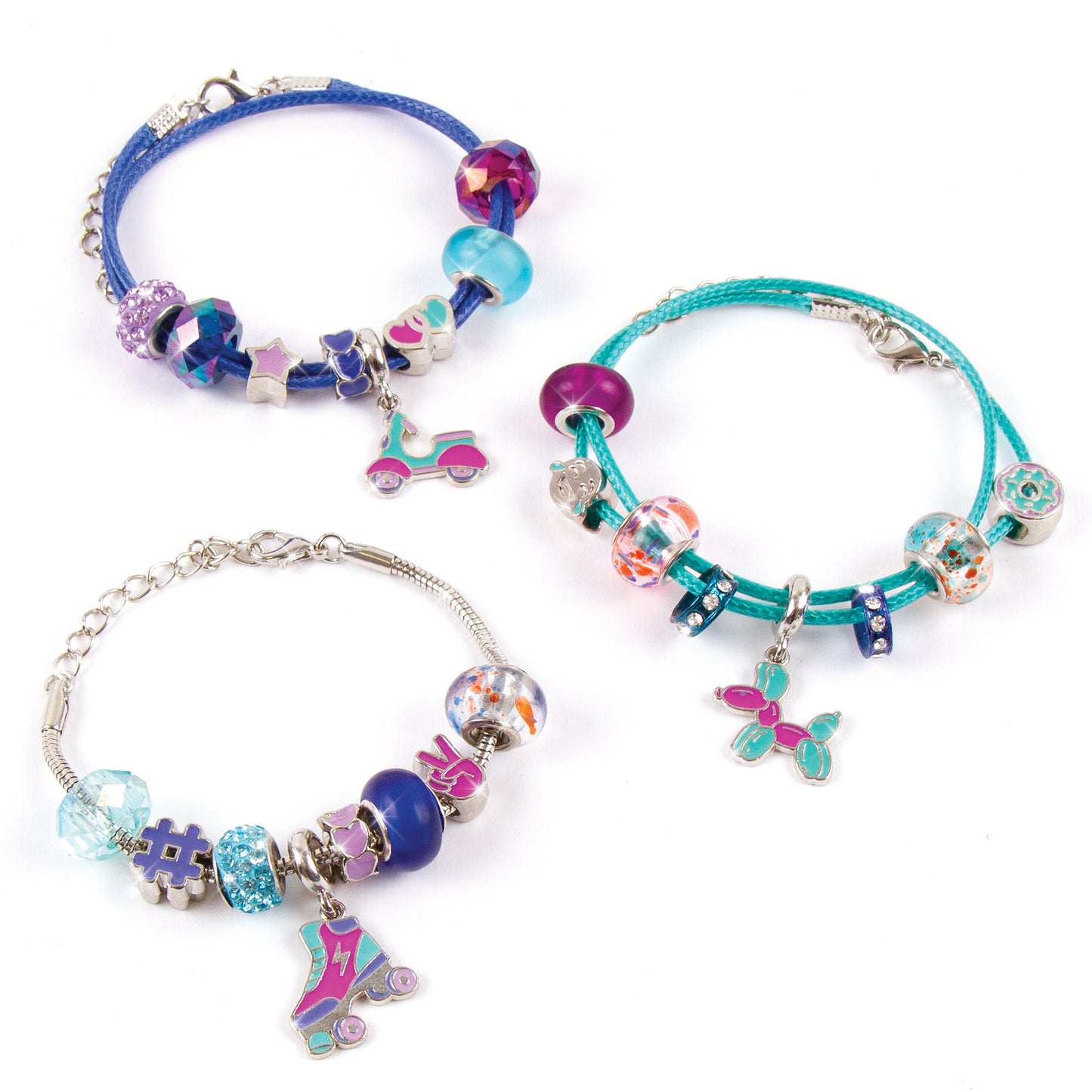 Halo Charms Bracelets: True Blue