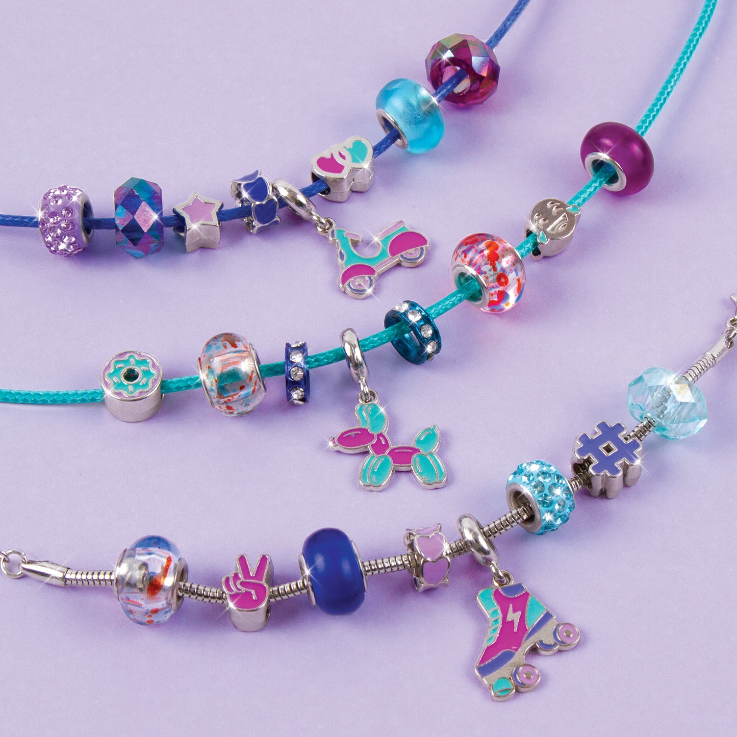 Halo Charms Bracelets: True Blue