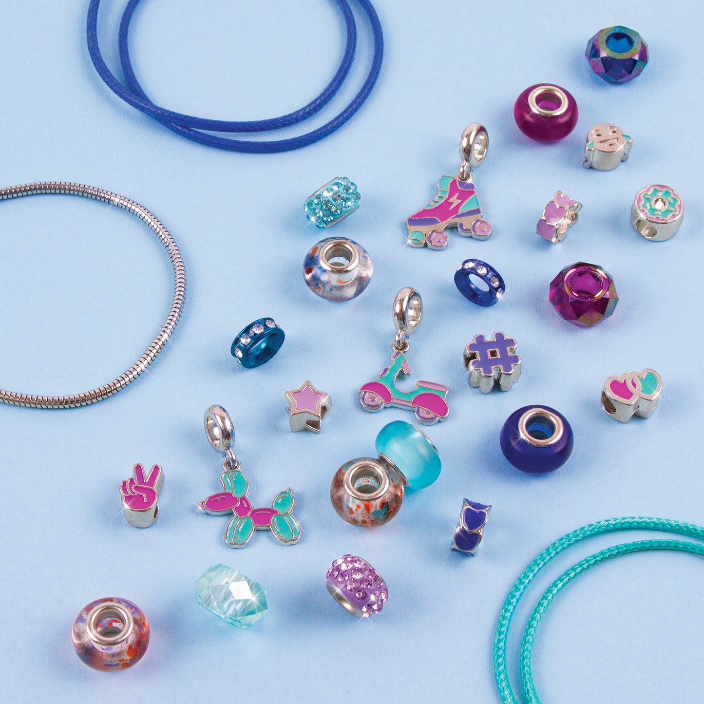 Halo Charms Bracelets: True Blue