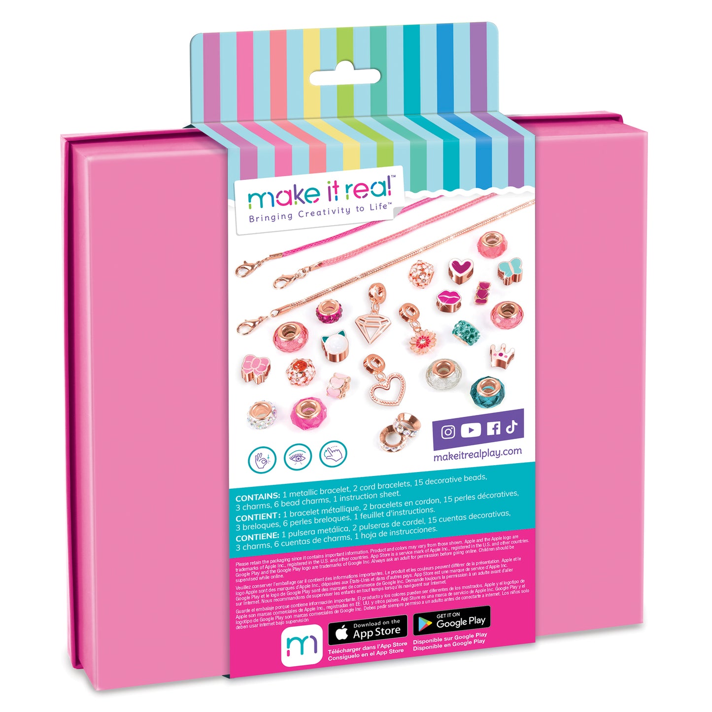 Halo Charms Bracelets: Think Pink