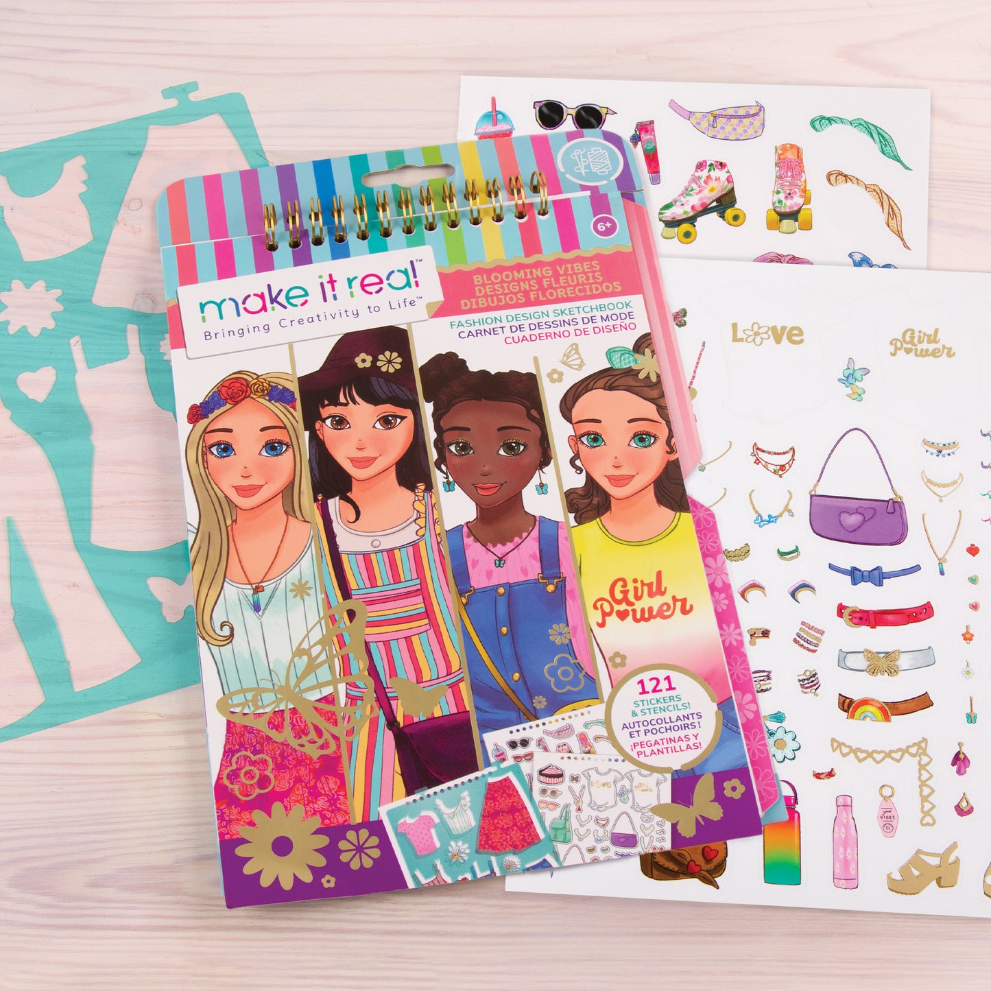 Fashion Design Sketchbook: Blooming Vibes