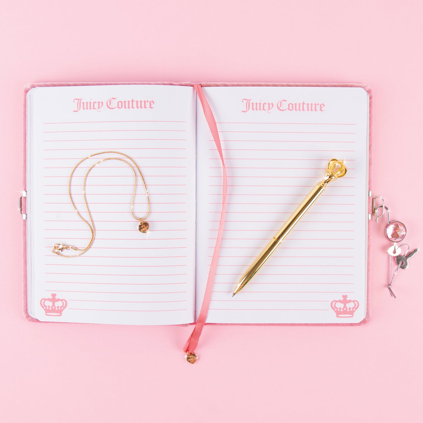 Juicy Couture™ Journal and Necklace Set