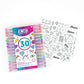 30 Gel Pen Set with Color Your Own Sticker Sheets