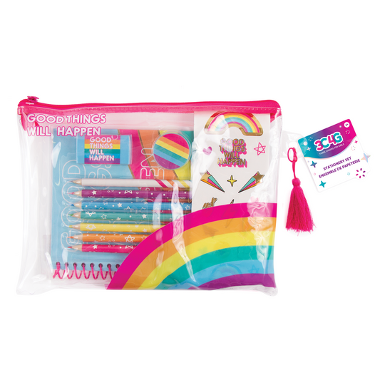 30 Gel Pen Set with Color Your Own Sticker Sheets