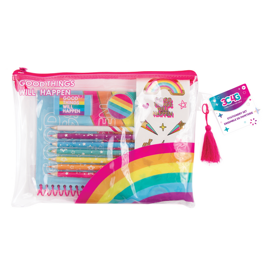 Rainbow Bright Stationery Set