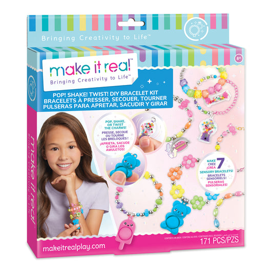 Make It Real Halo Charms 2 in 1 Deluxe - DIY Charm Bracelet Making Kit for  Girls - Kids Jewelry Kit with Bracelets, Beads & Bracelet Charms 