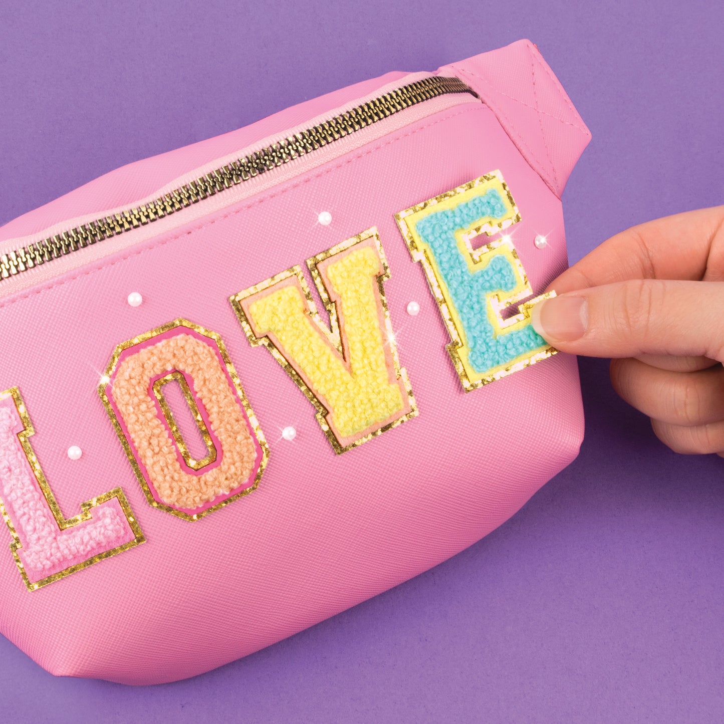 Fashion Sling Bag with Patches