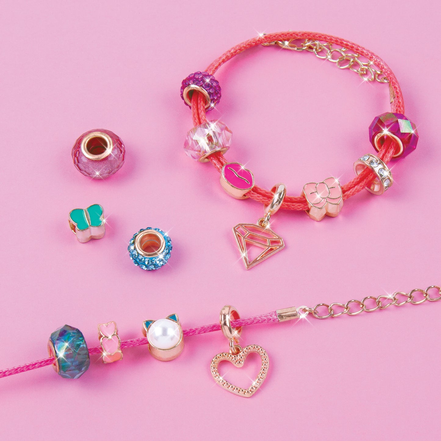 Halo Charms Bracelets: Pretty in Pink