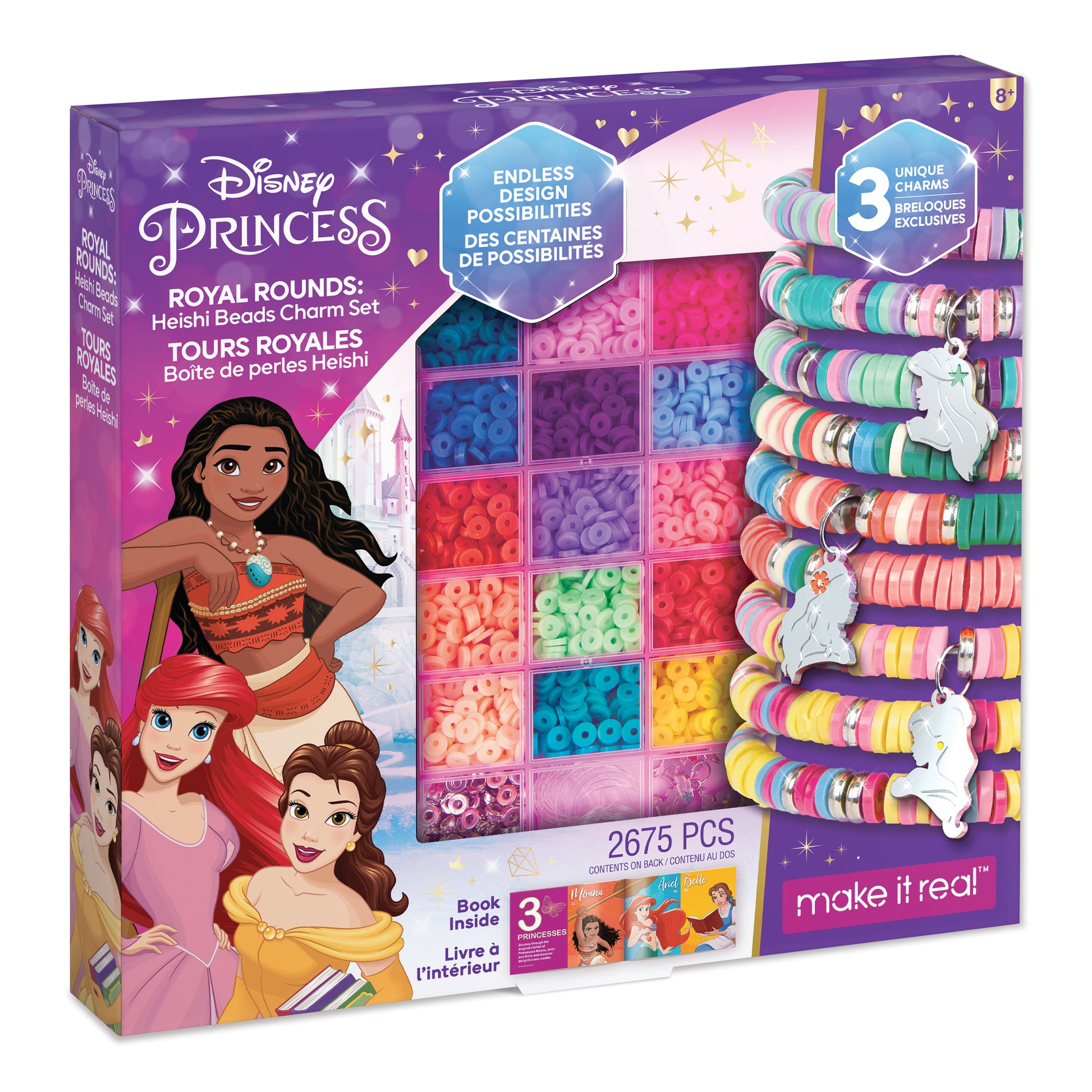 Disney Princess Royal Rounds: Heishi Beads Charm Set – Make It Real