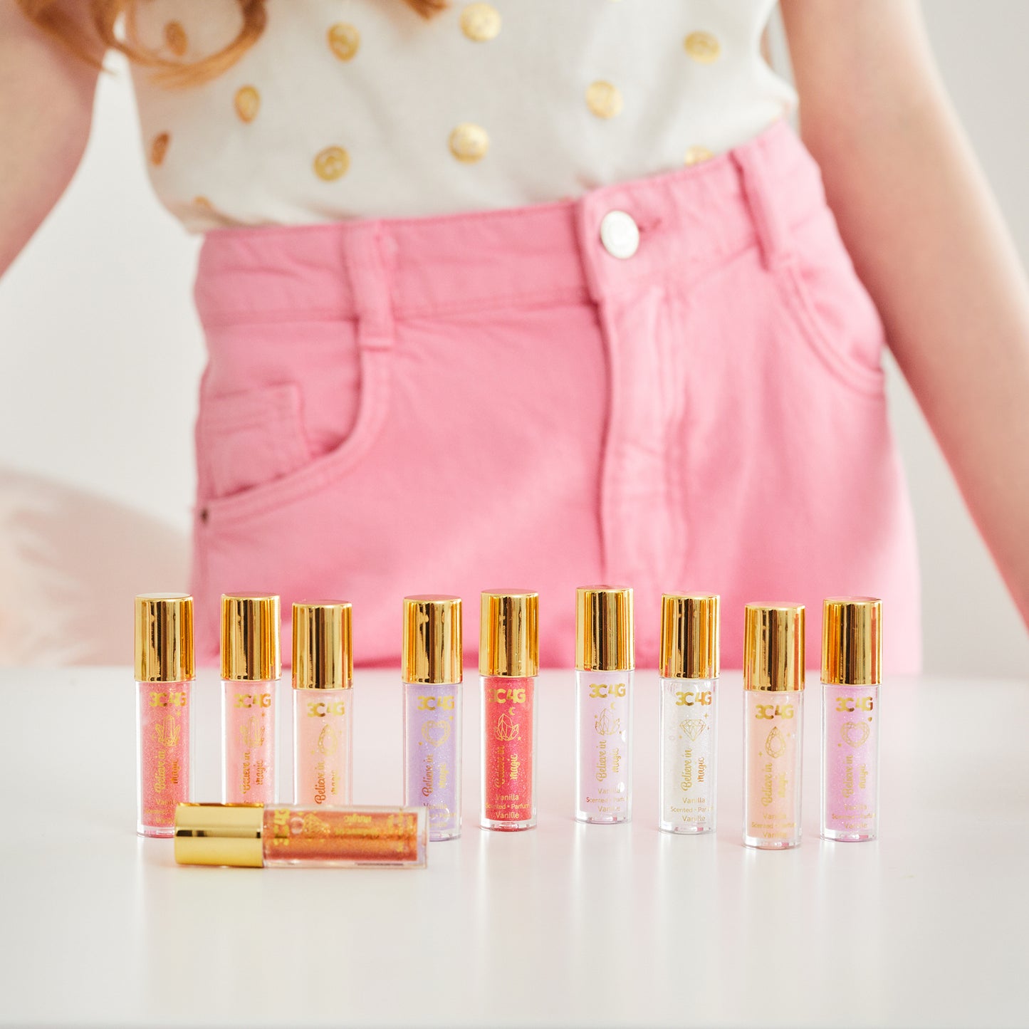 Pink & Gold Lip Gloss Set