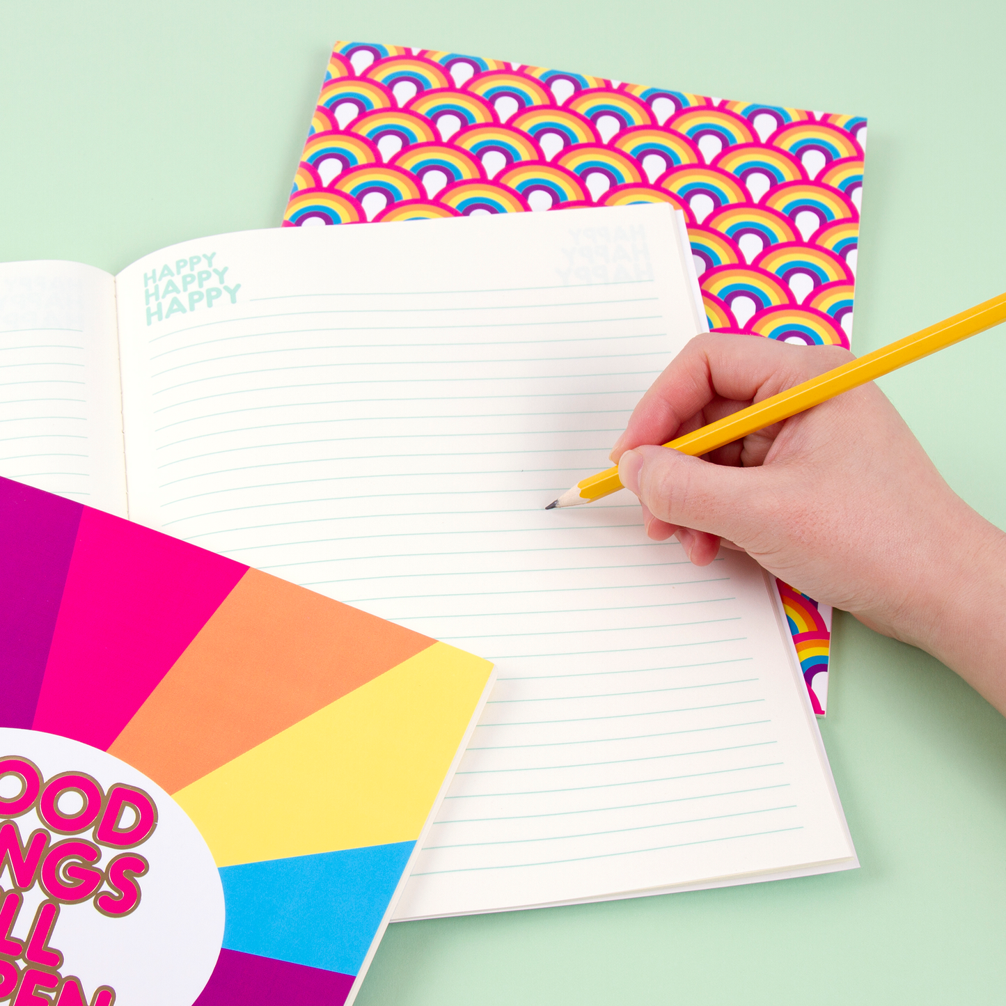 Rainbow Bright Notebook Trio