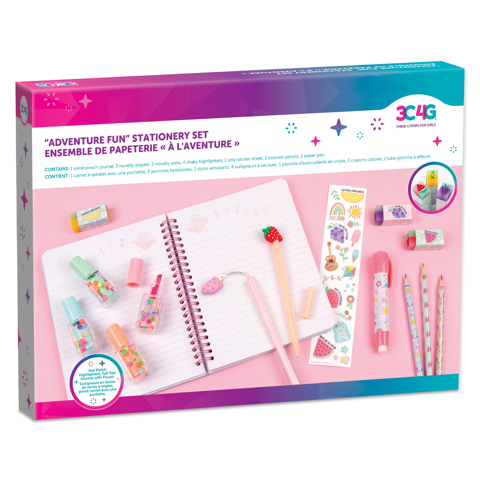 Kids Letter Writing Set Girls Watermelon Stationery Paper Camp Letter Lined  Paper Lined Stationary for Kids Writing Paper Pink Green 