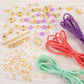 Gold-Link Suede Bracelets