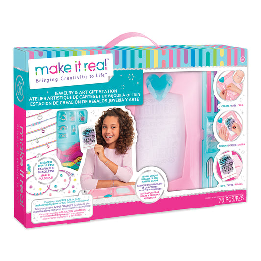 MAKE IT REAL Kit Fabricación De Joyas Para Niñas Pulseras Make It Real