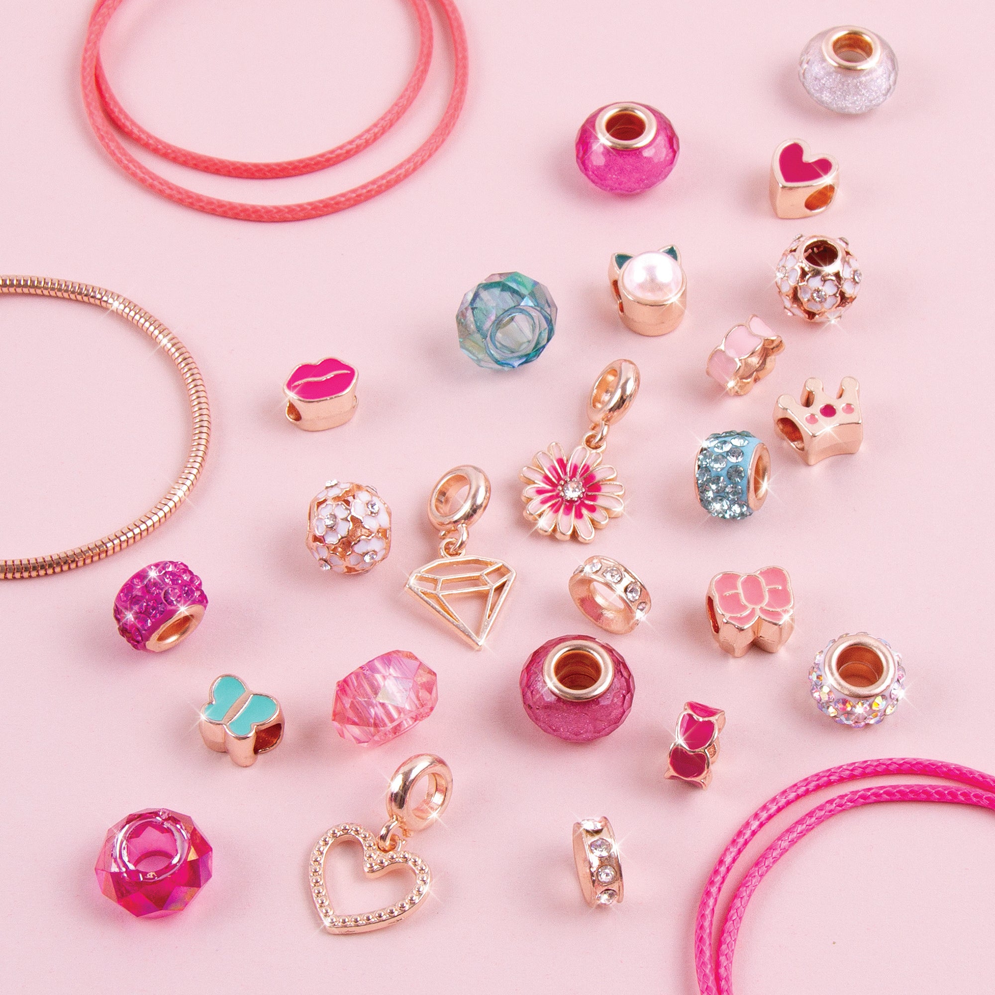 Halo Charms Bracelets Think Pink