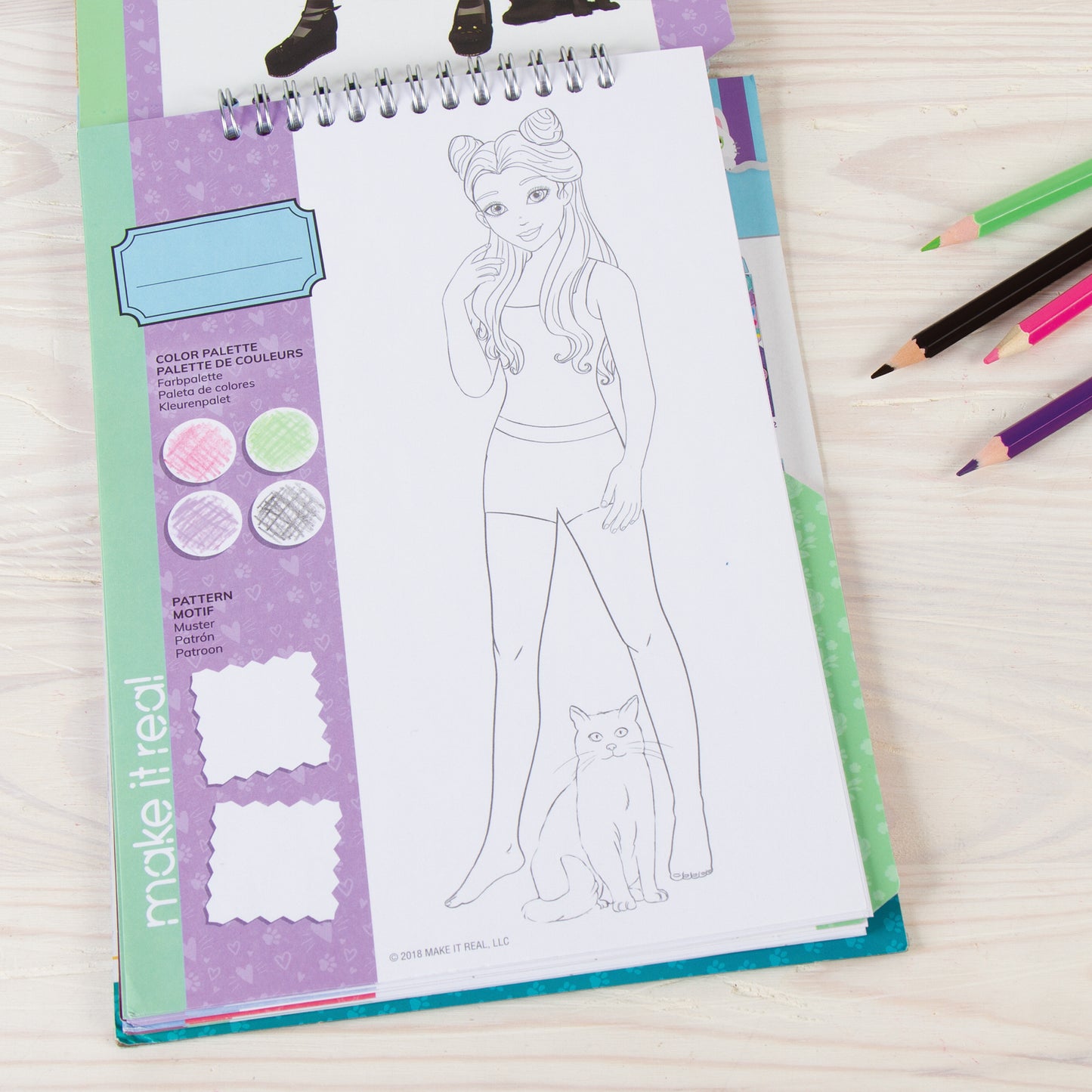 Fashion Design Sketchbook: Pretty Kitty