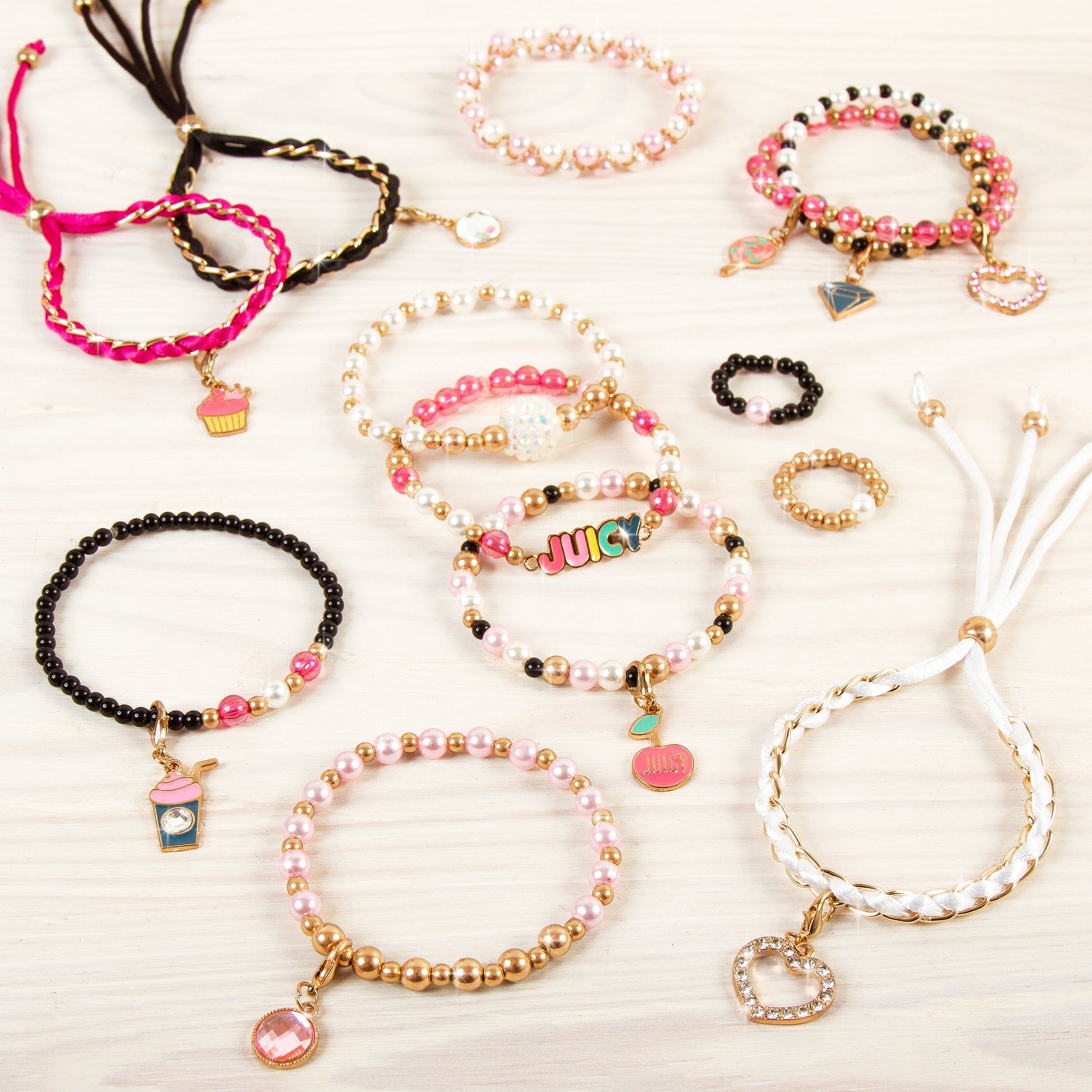 Juicy Couture™ Pink & Precious Bracelets – Make It Real