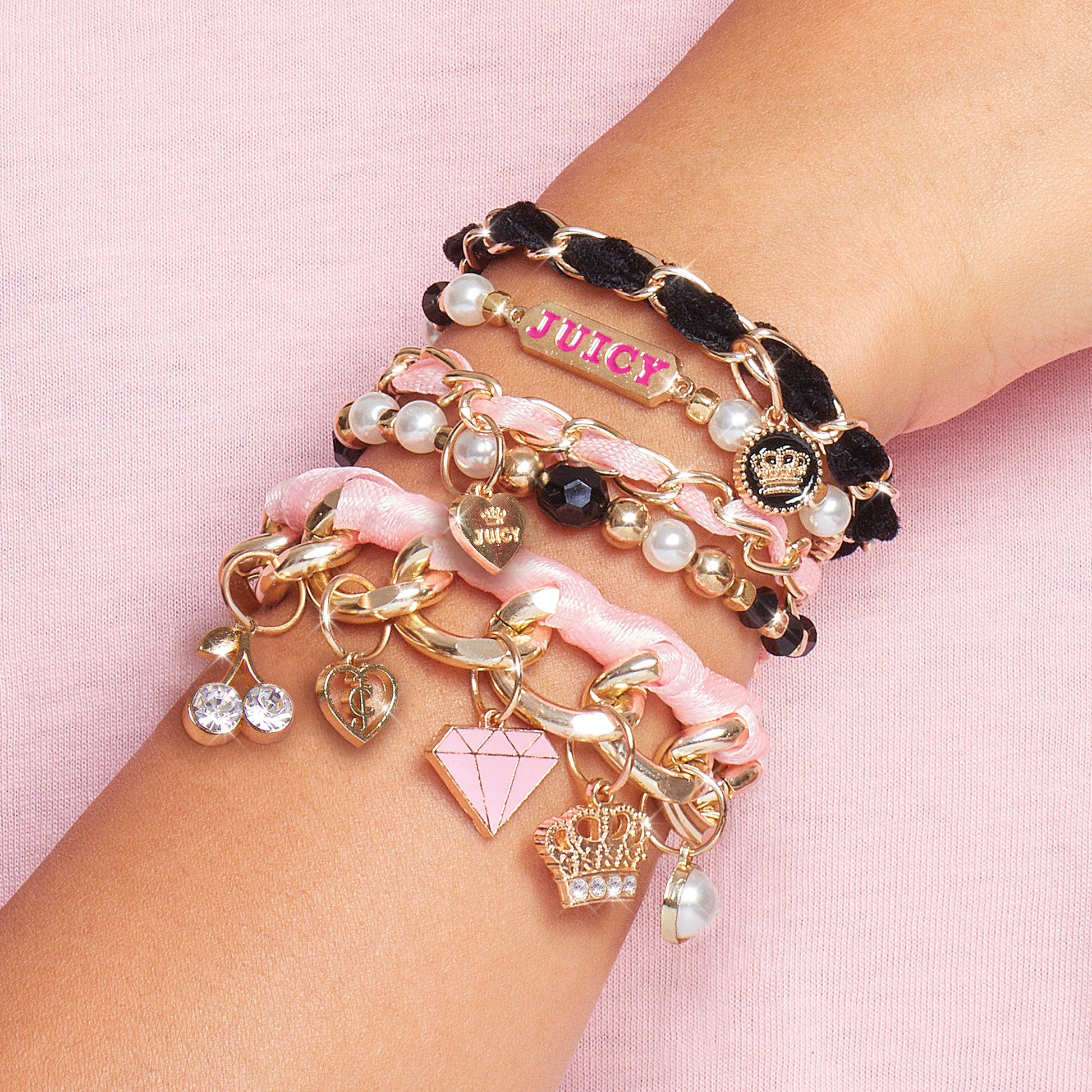 Make It Real – Juicy Couture Chains & Charms. DIY Charm Bracelet Making Kit  for Girls 