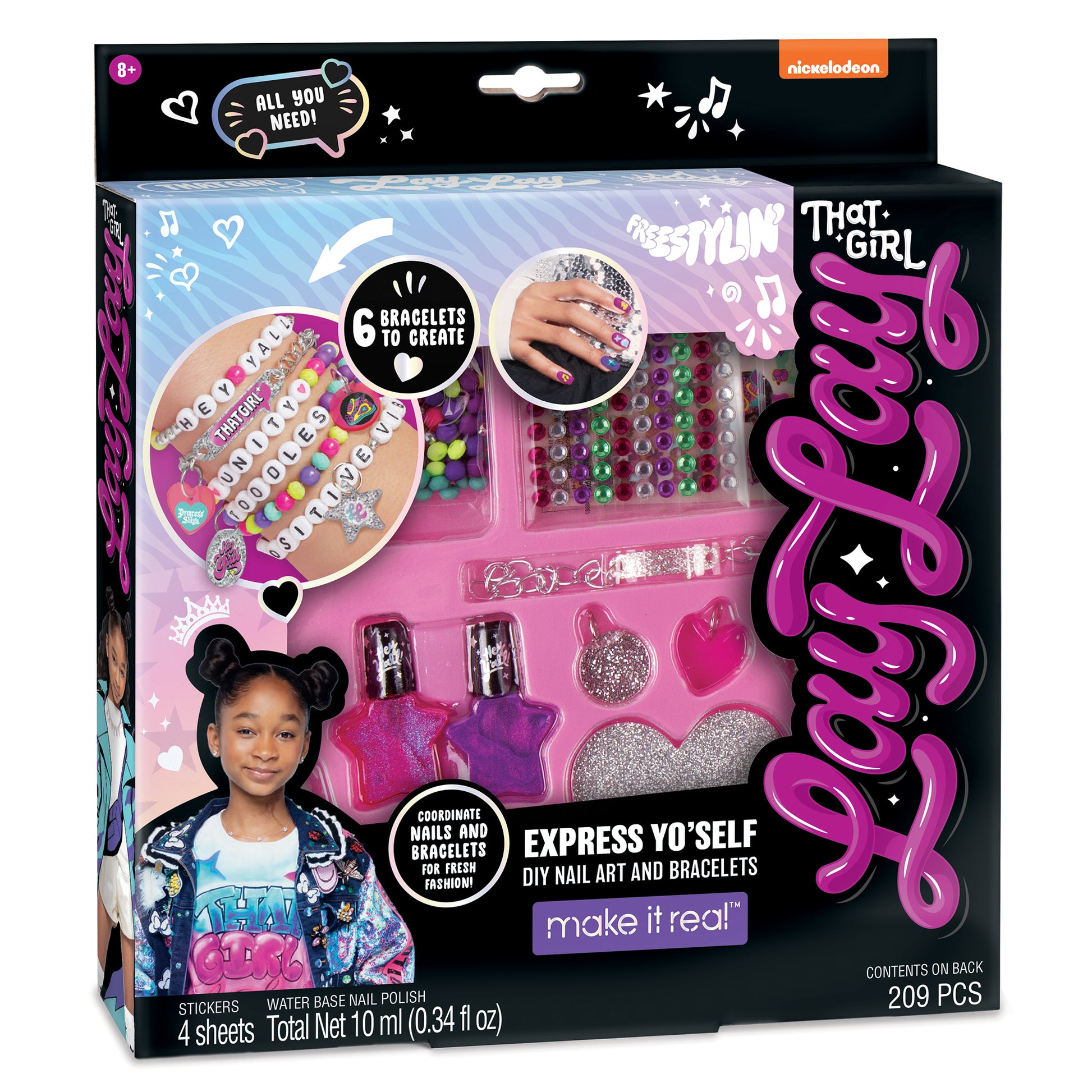 That Girl Lay Lay Express Yo Self Nail Art & DIY Bracelet kit – Make It Real