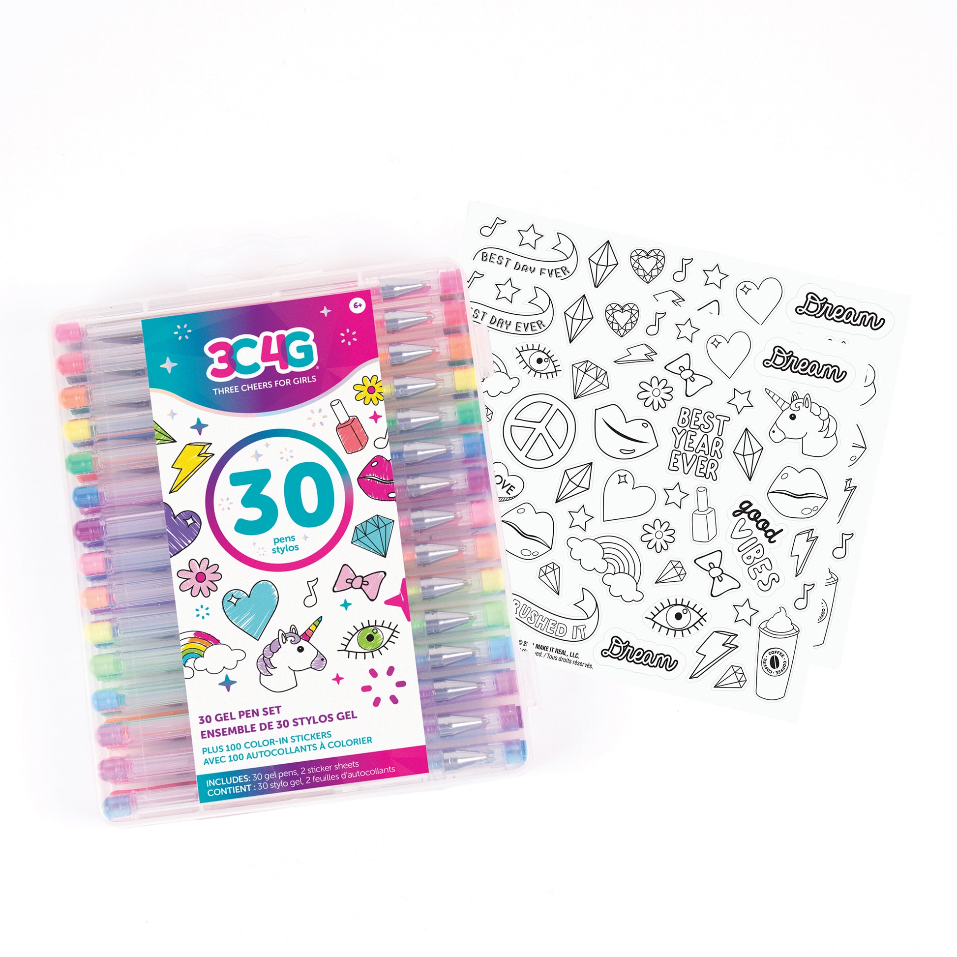 Gel Pens, Set of 30